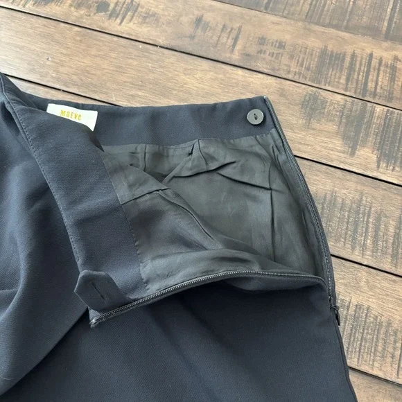 NWT Anthropologie Maeve Preppy Tailored Faux Wrap Skort Black Size 8 Academia - Picture 10 of 12